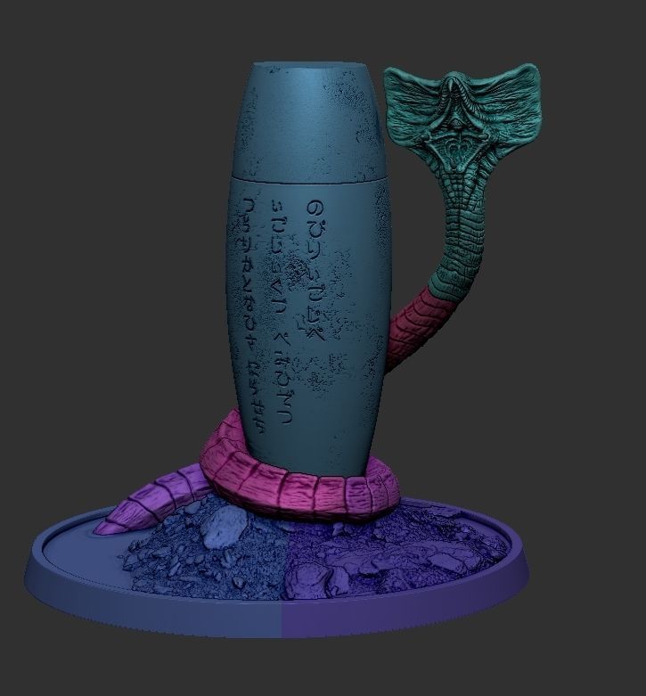 Hammerpede ready for 3D print prometheus alien covenant 3D print model_15