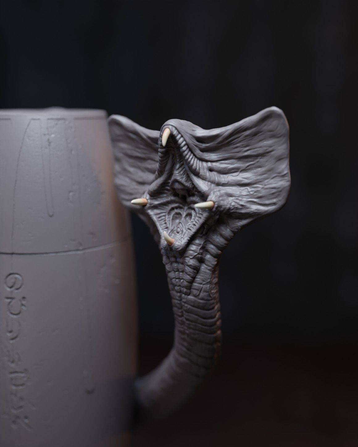 Hammerpede ready for 3D print prometheus alien covenant 3D print model_12