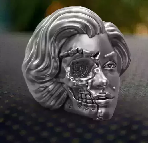 Monroe head with skull 3d model for 3d printing 3D print model