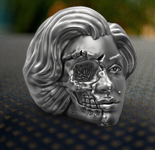 Monroe head with skull 3d model for 3d printing 3D print model 3D print model