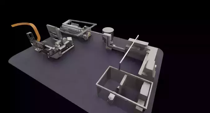 M5 GDX6 cigar processing sets 3D model