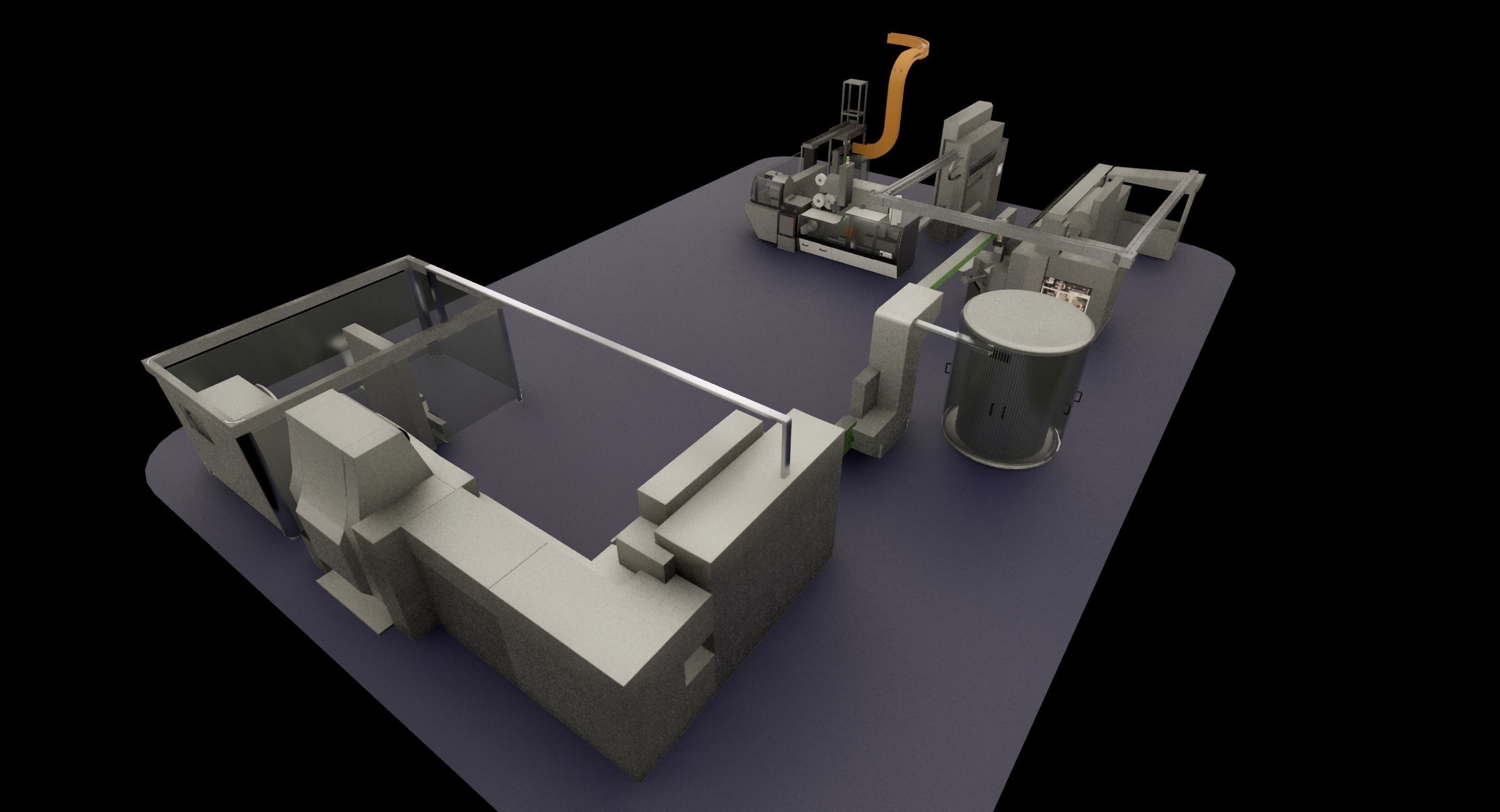 M5 GDX6 cigar processing sets 3D model_5