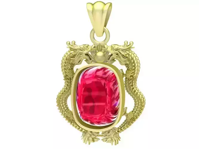 fengshui lucky china dragon pendant 3345