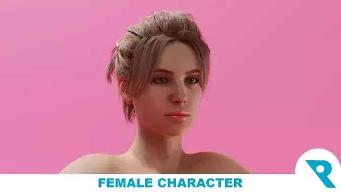 Realistic Female Character - Farren 3D model