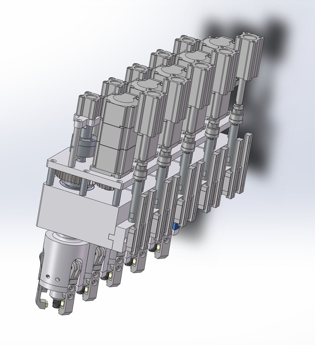 5 Head roll cover machine  3D model_17