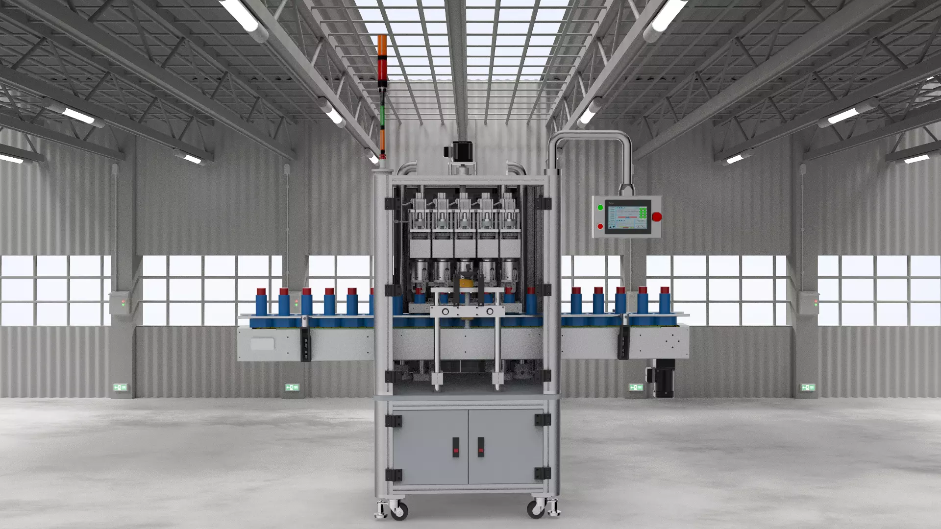 5 Head roll cover machine  3D model_0