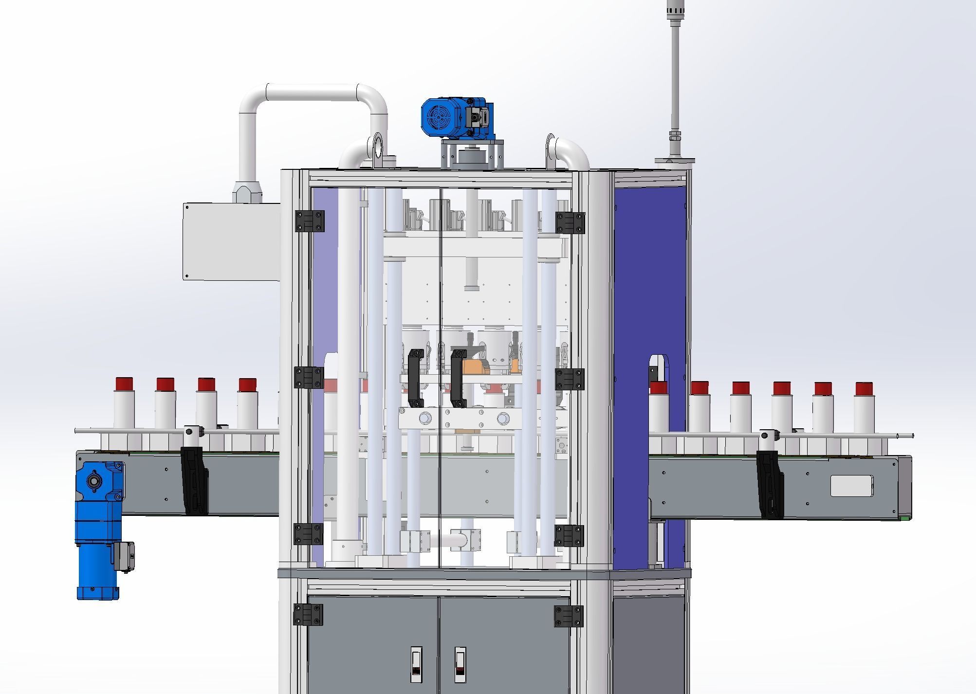 5 Head roll cover machine  3D model_7