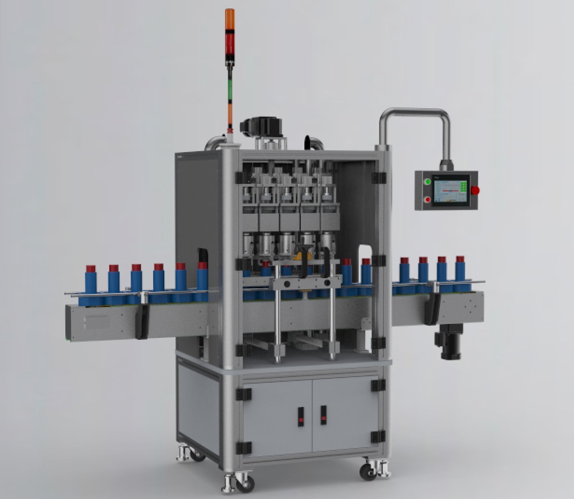 5 Head roll cover machine  3D model_1