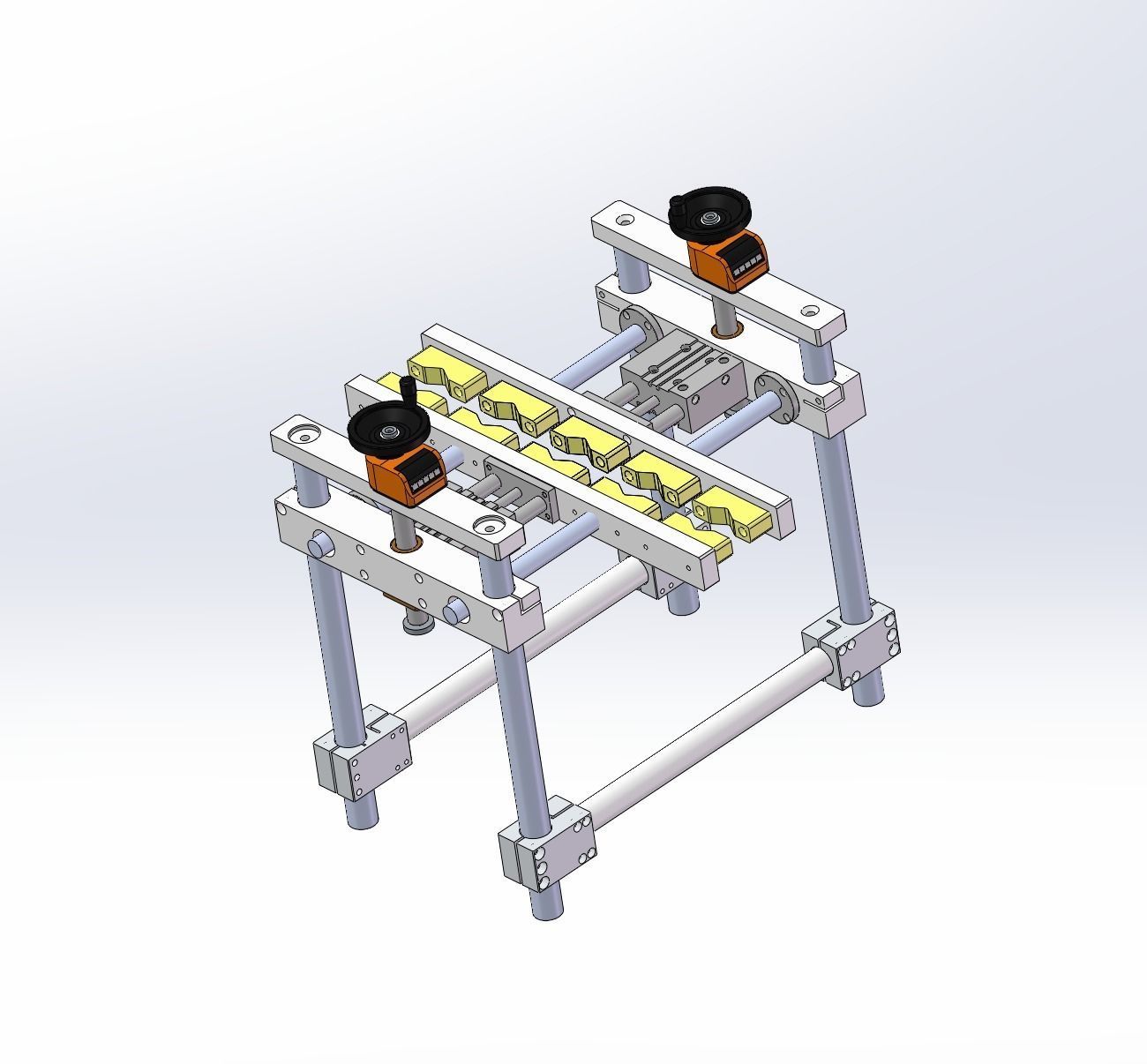5 Head roll cover machine  3D model_6