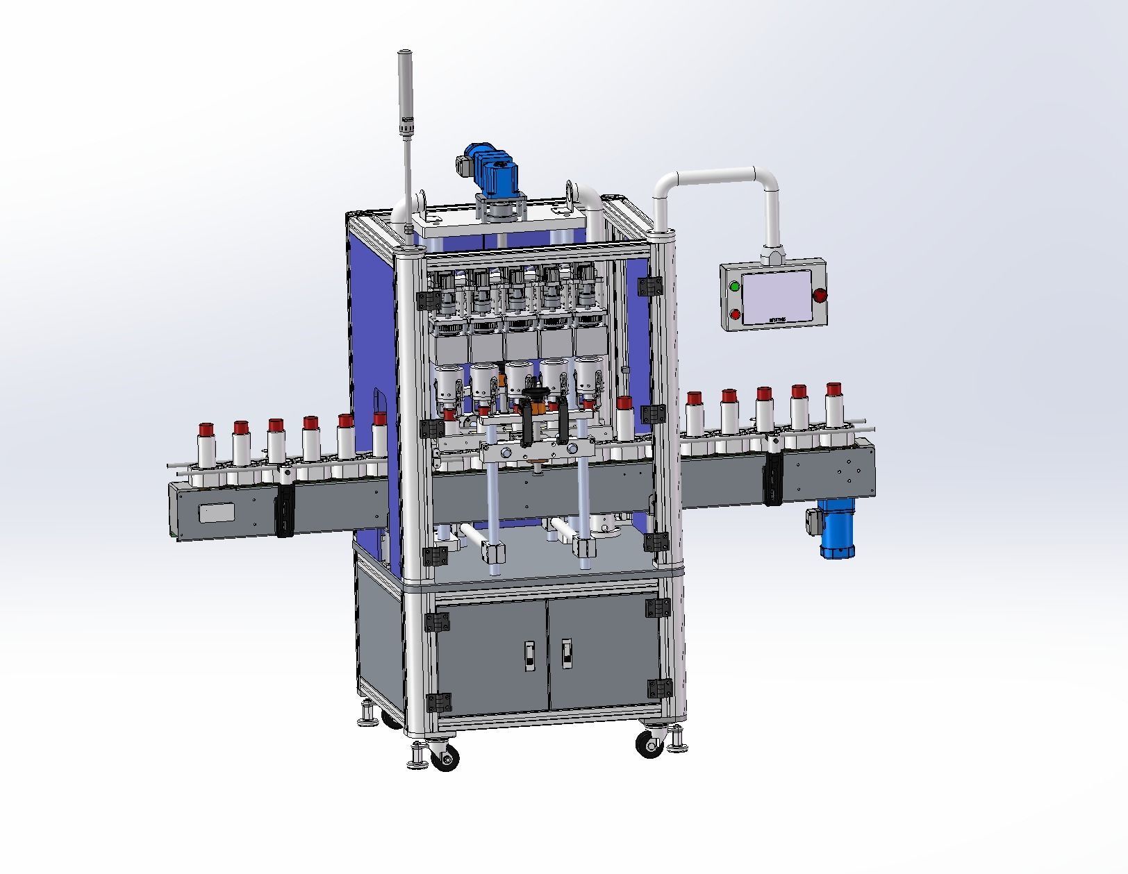 5 Head roll cover machine  3D model_15