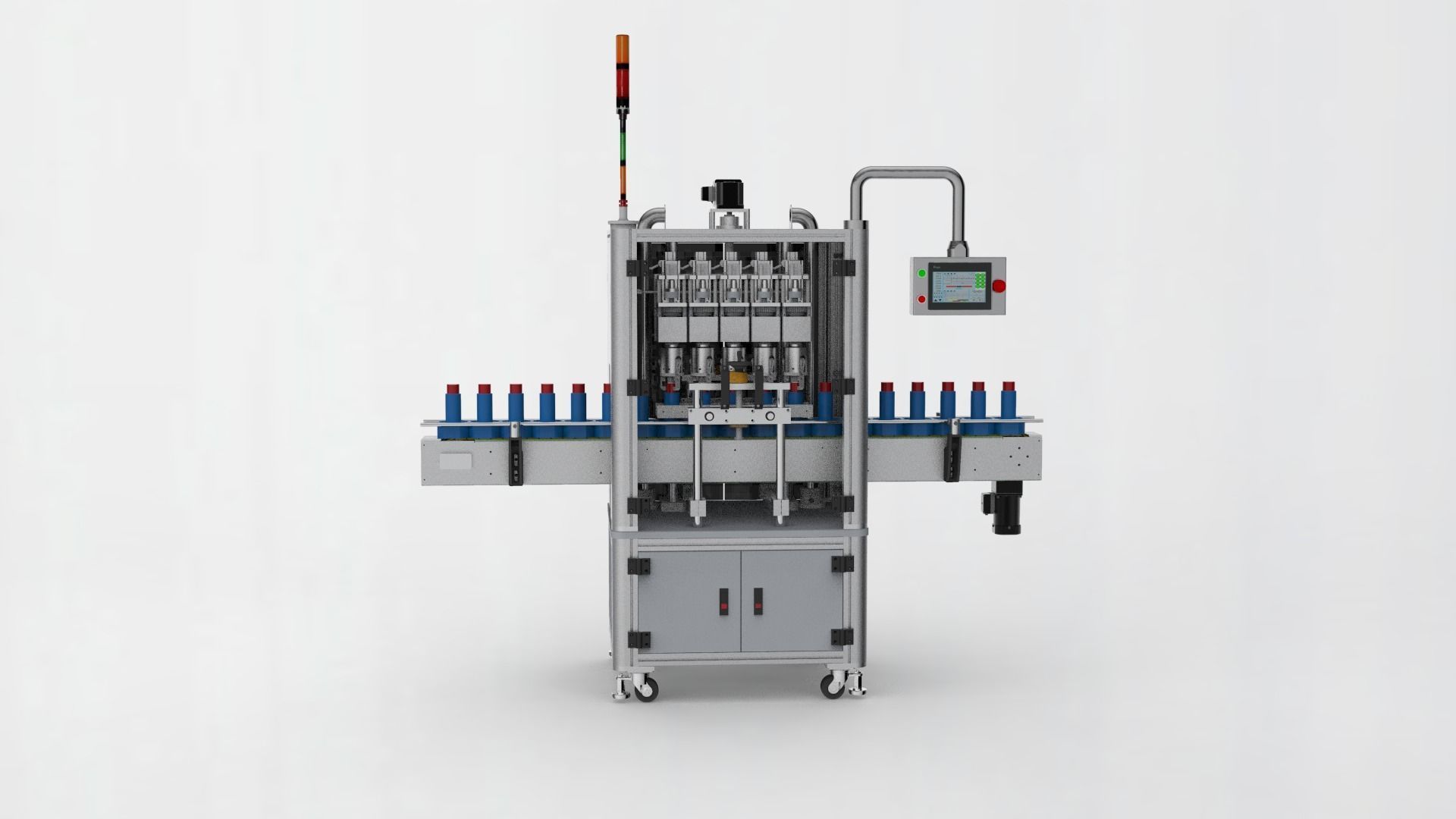 5 Head roll cover machine  3D model_2