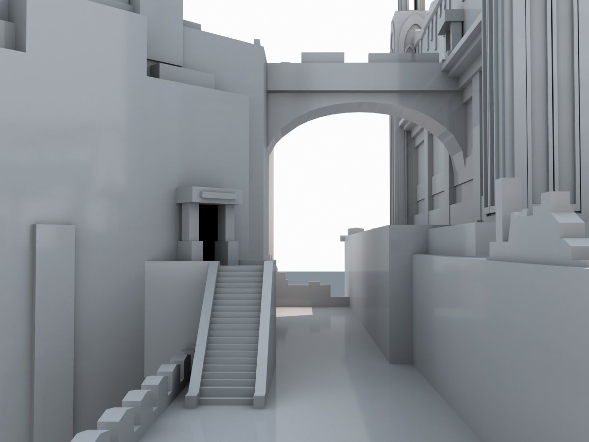 Castle Ruins 3D model_16