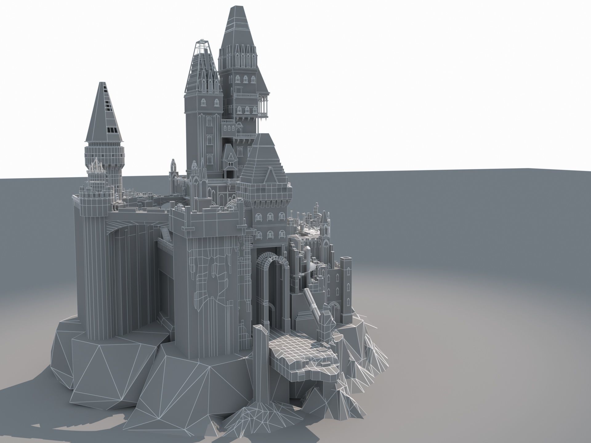Castle Ruins 3D model_21