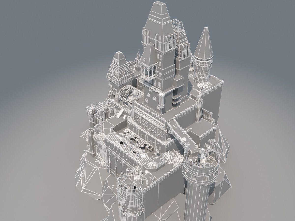 Castle Ruins 3D model_24