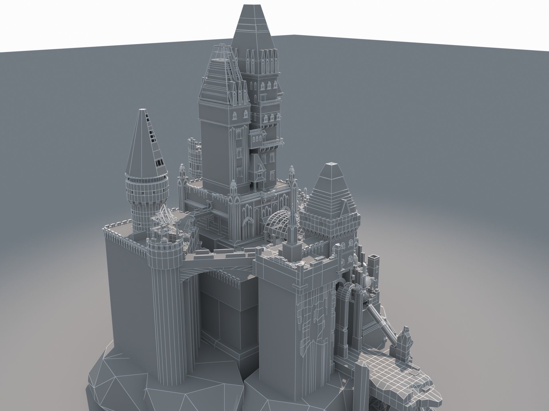 Castle Ruins 3D model_20