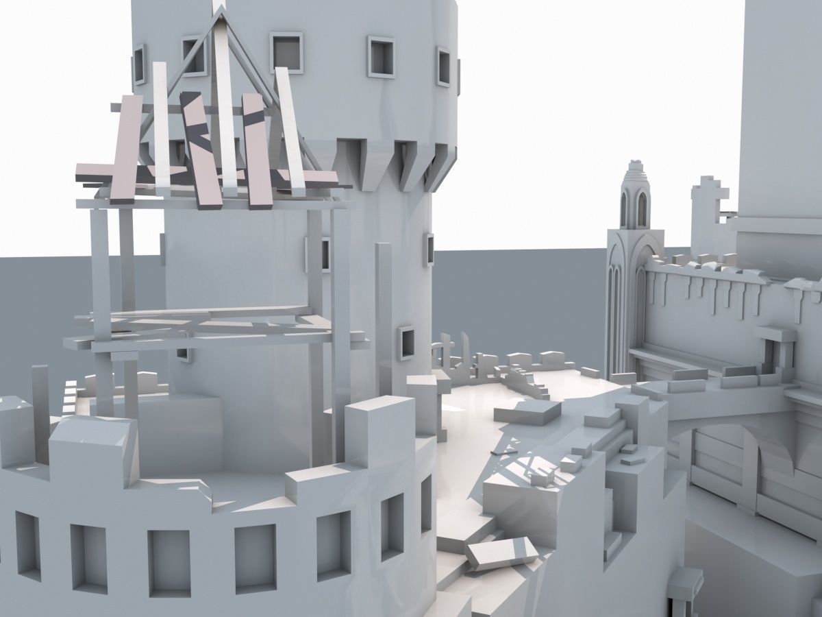 Castle Ruins 3D model_17
