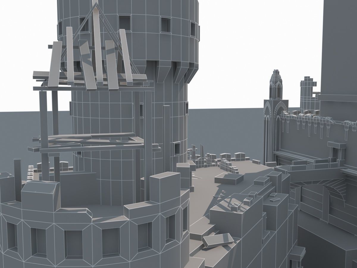 Castle Ruins 3D model_30