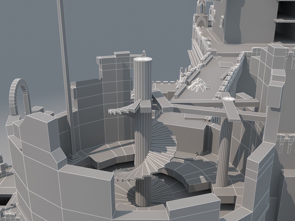 Castle Ruins 3D model_28