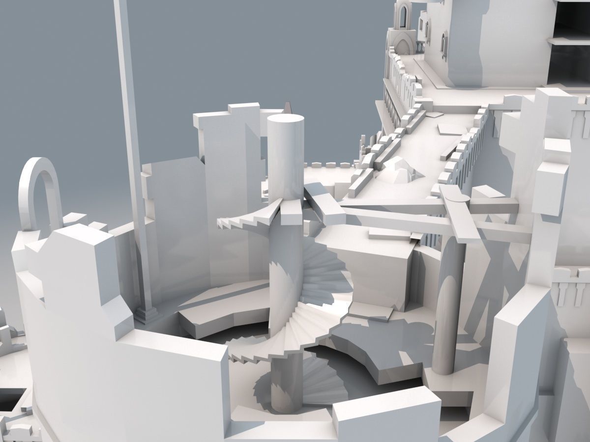 Castle Ruins 3D model_15