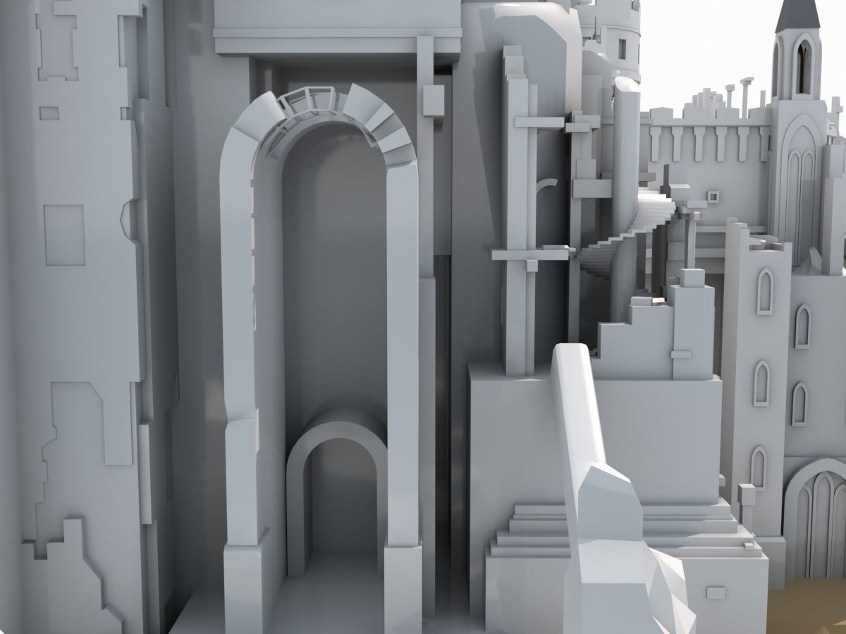 Castle Ruins 3D model_10