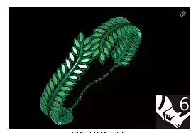 bracelet leaf headband 3D print model