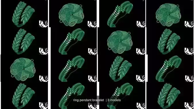 ring pendant bracelet 