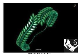 ring pendant bracelet  3D Model Collection_3