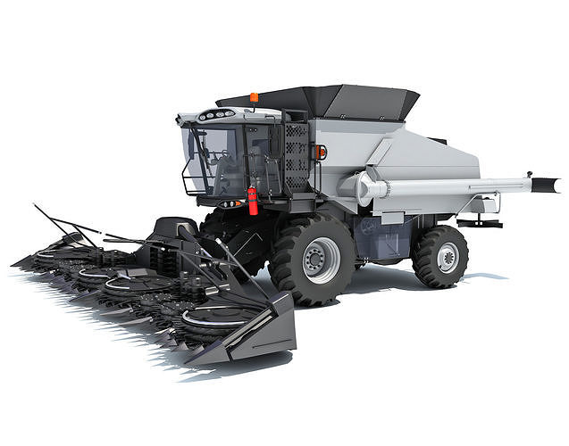 Combine Harvester 3D model