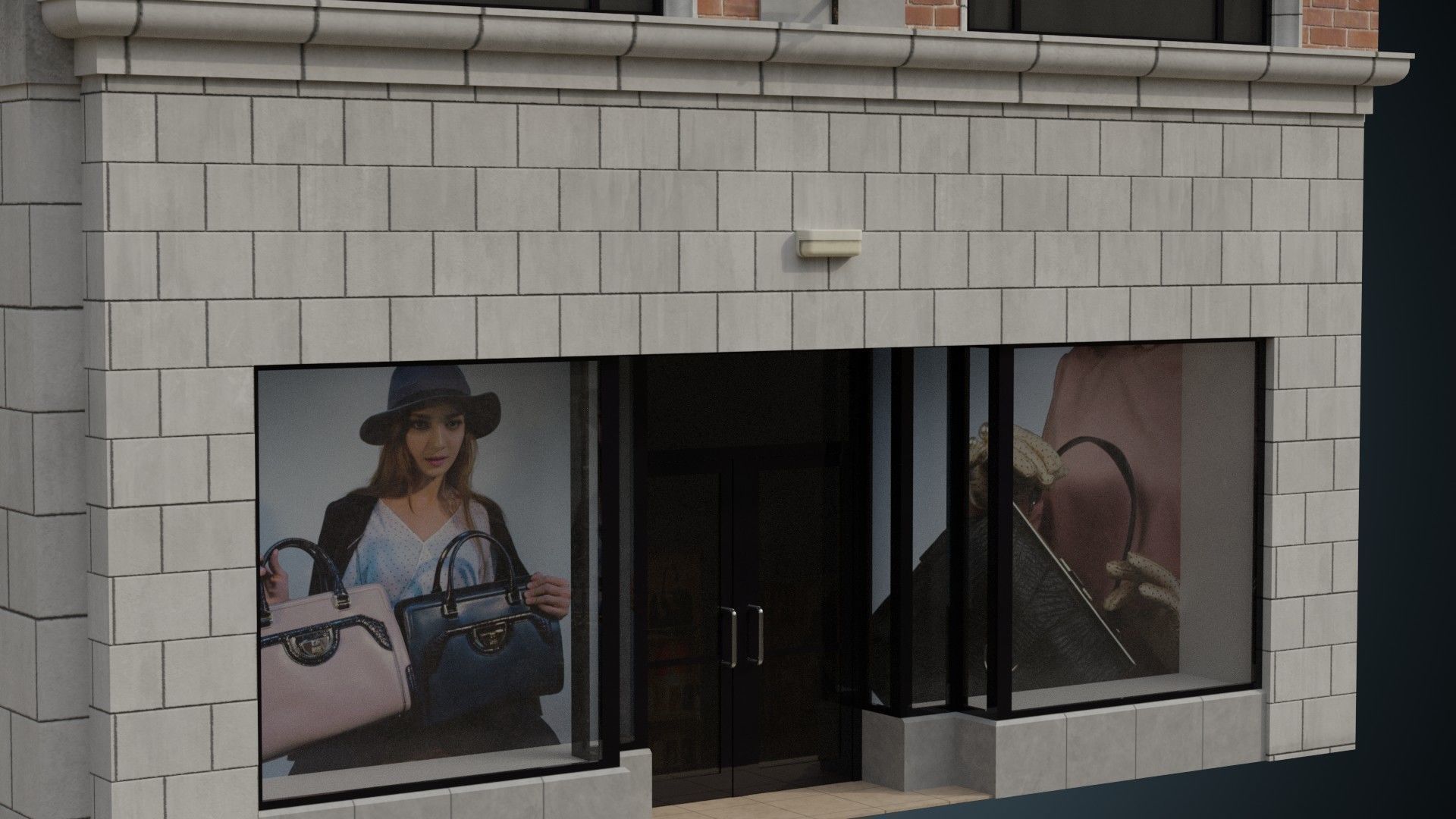 Building 22 Low-poly 3D model_5