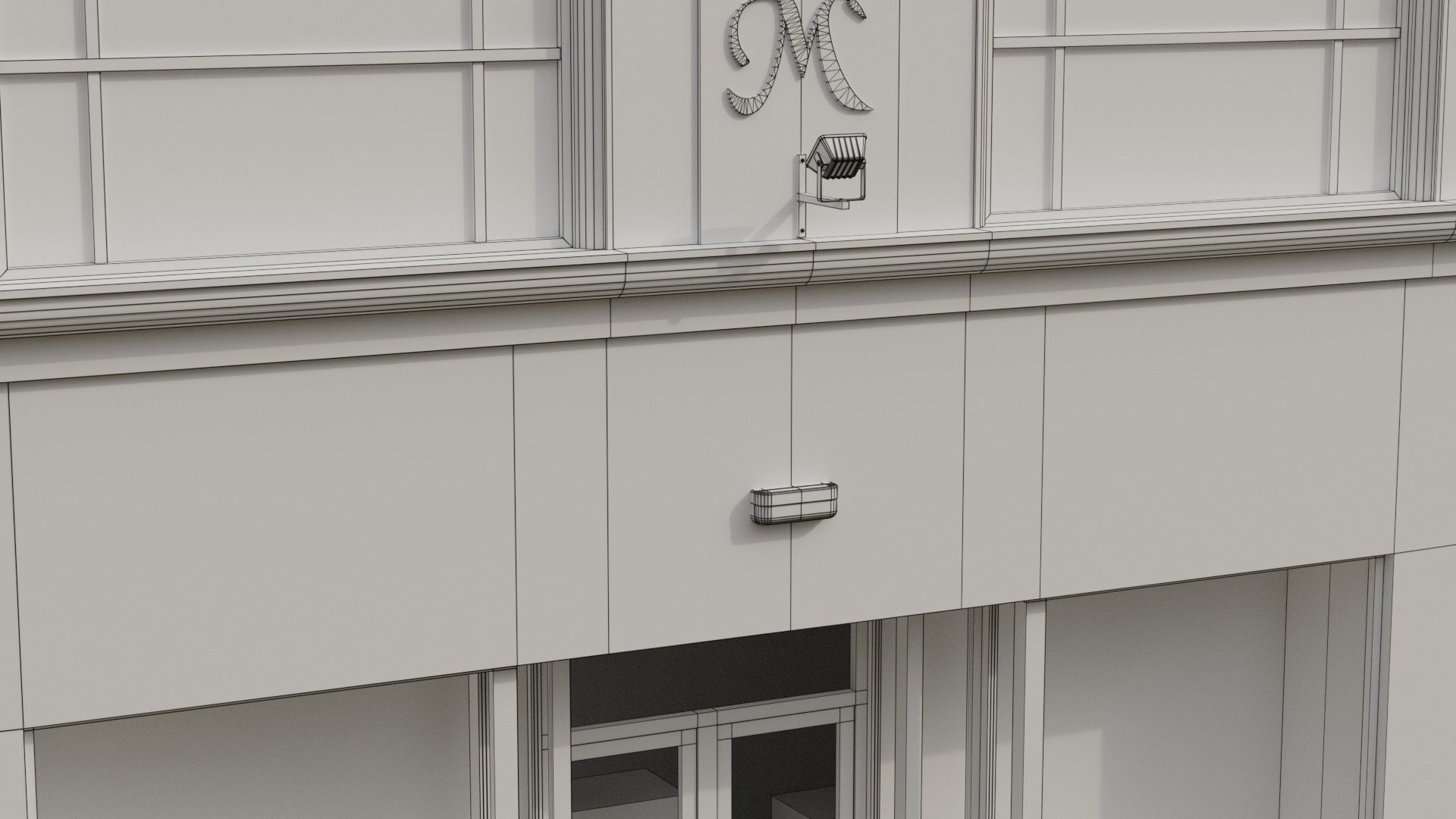 Building 22 Low-poly 3D model_11