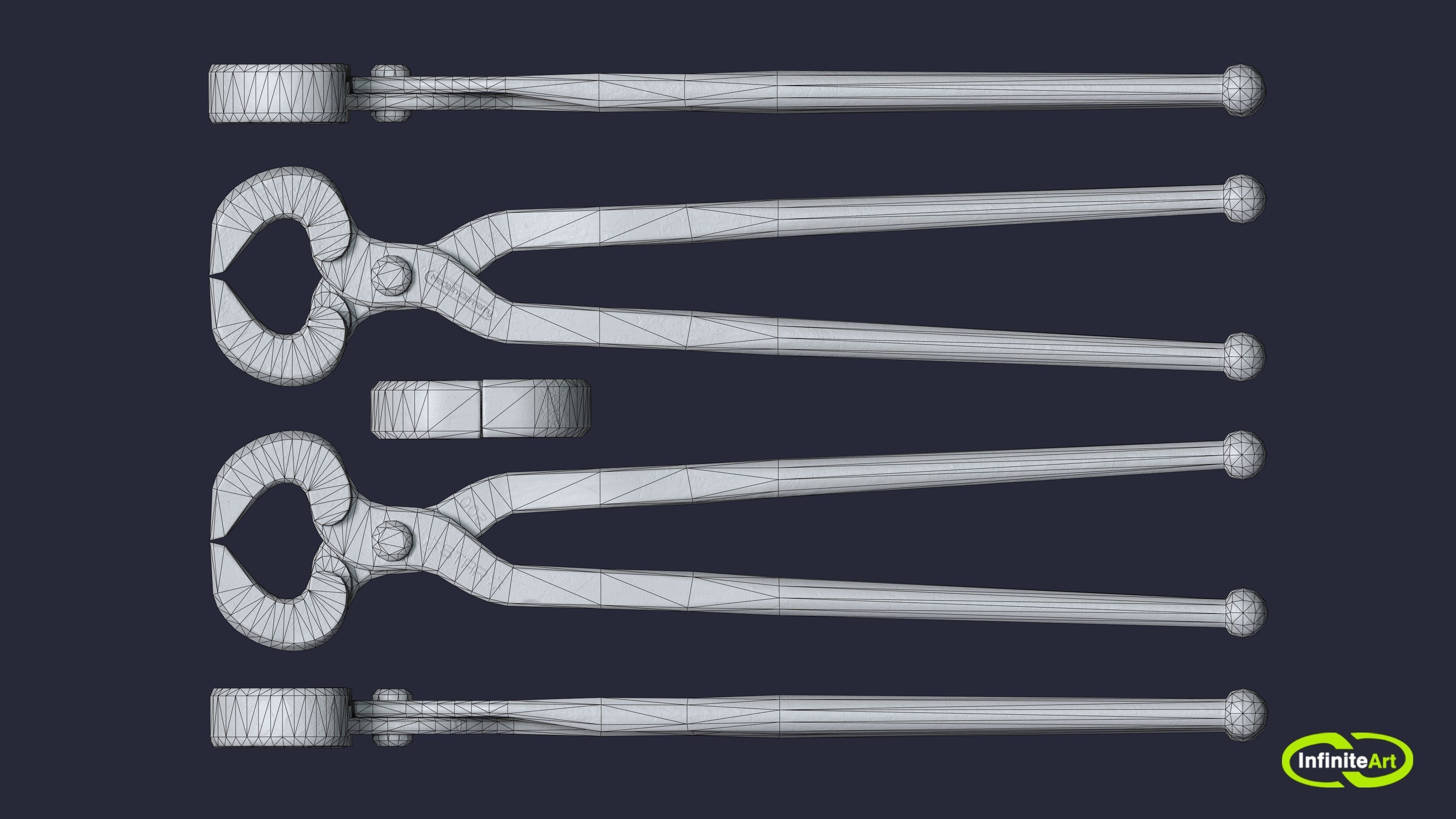 Ticks pincer 3D model_6