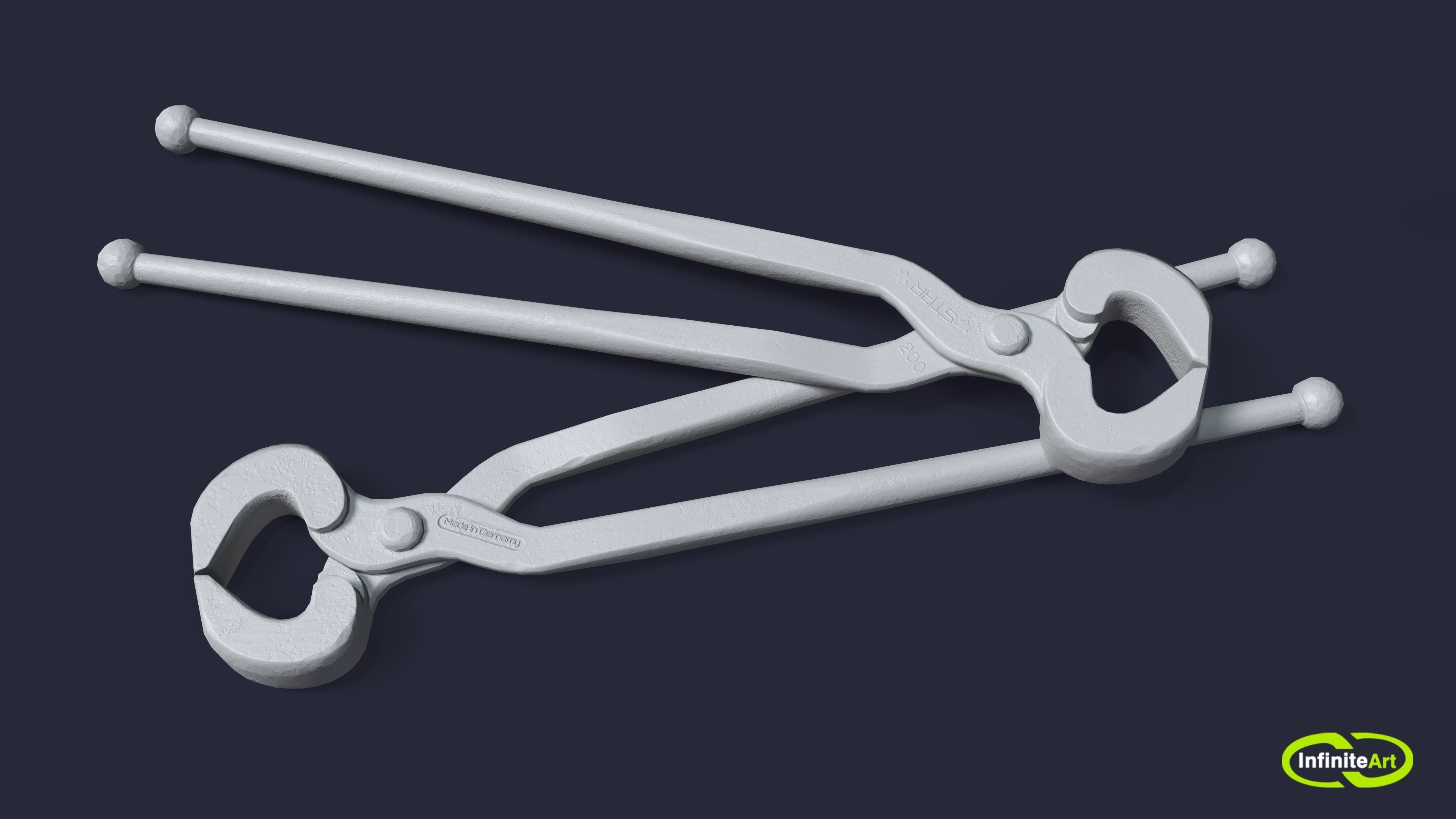 Ticks pincer 3D model_2