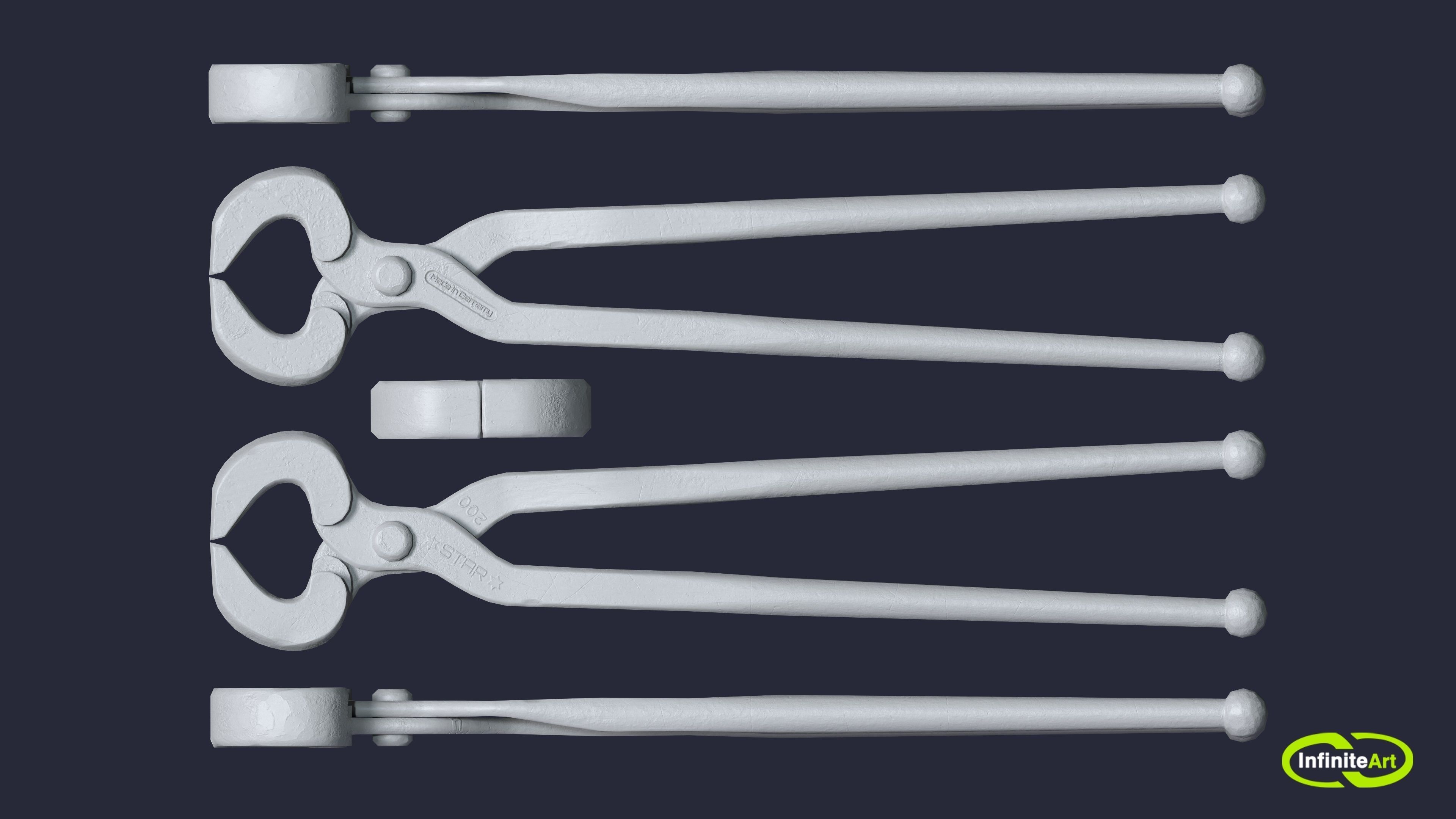 Ticks pincer 3D model_5