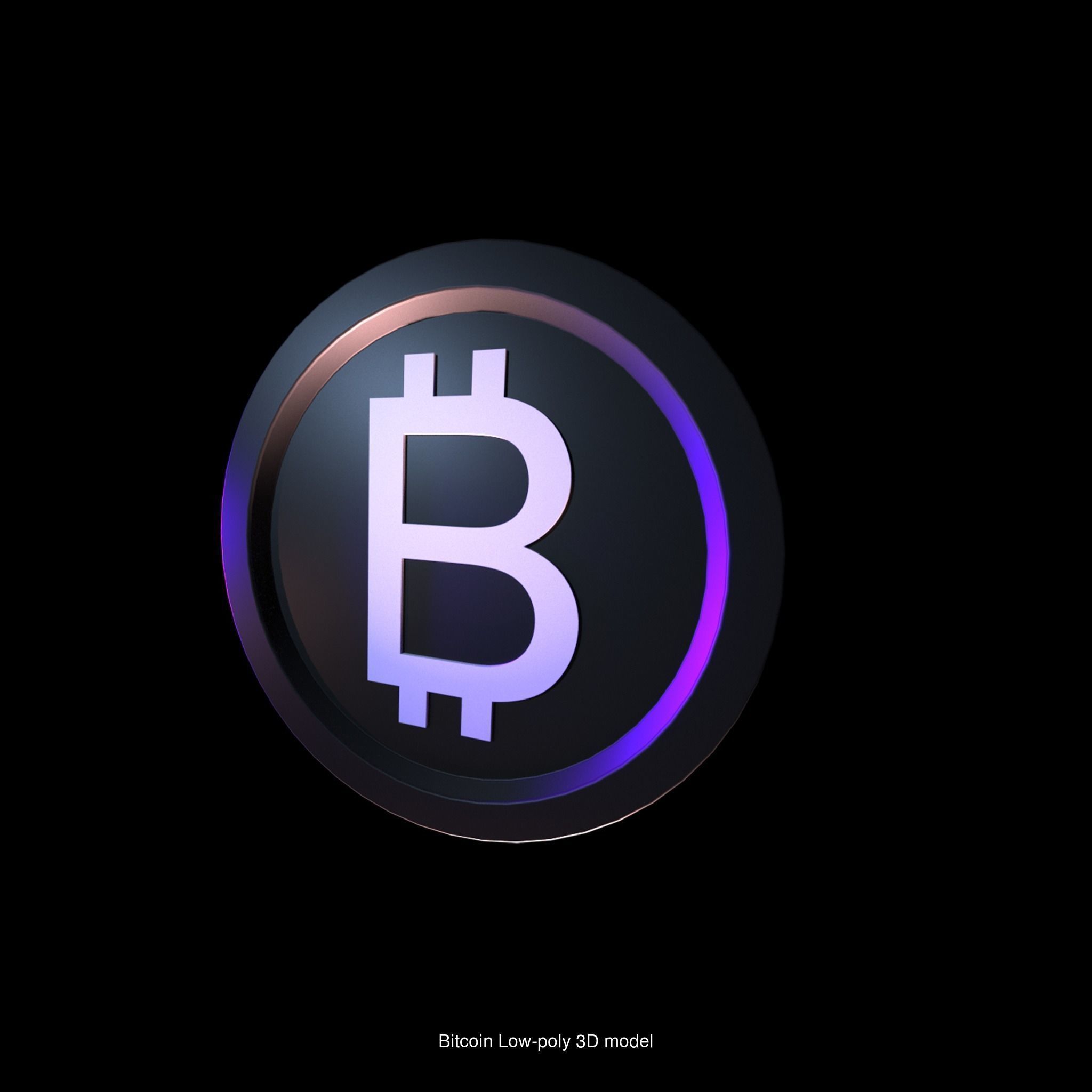 Crypto coins 3D Model Collection-bitcoin Ethereum Shiba doge _1