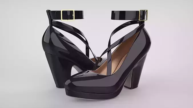 Beautiful Lolita Platform Heels Shoes with Cross Straps
