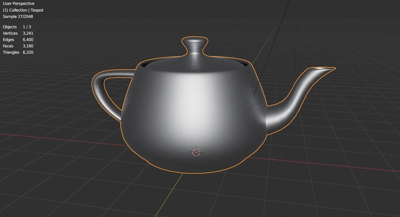 Teapot Low-poly 3D model_3