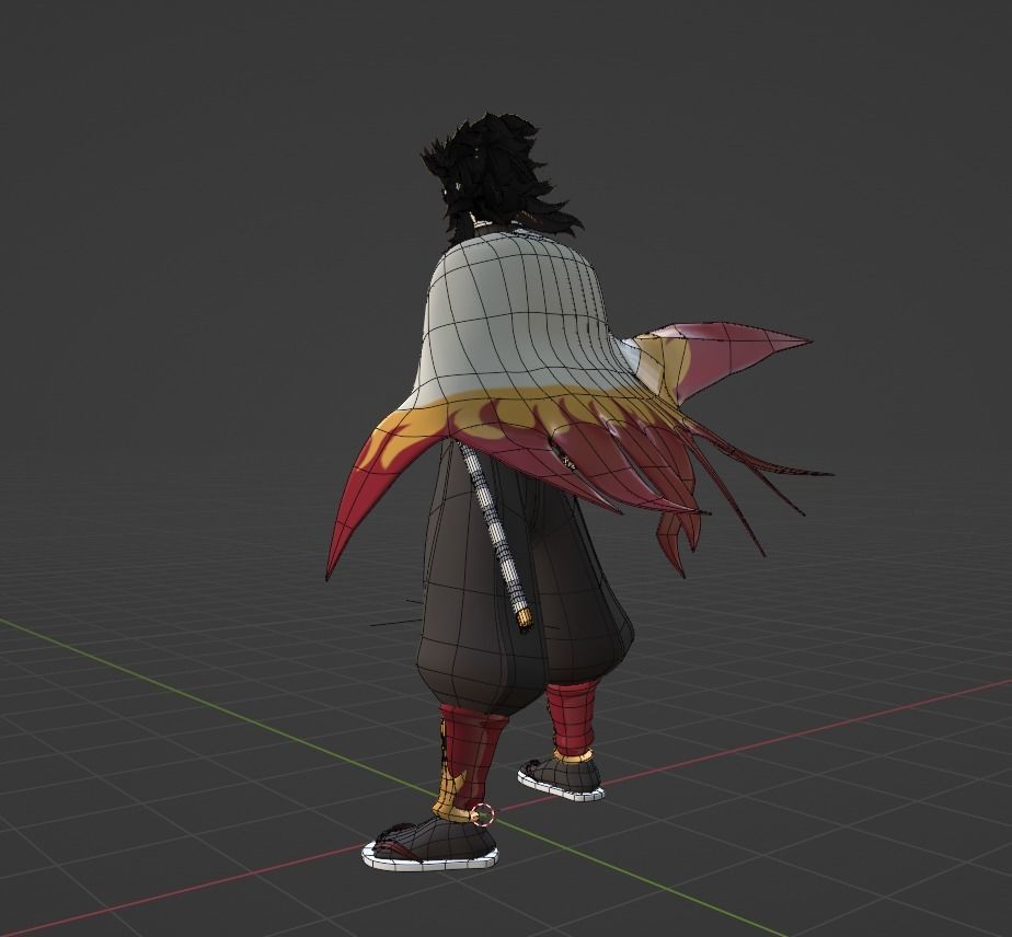 Kyojuro Rengoku - Demon Slayer 3D model_10