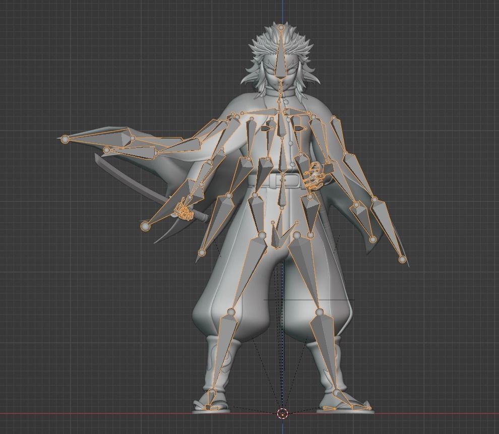 Kyojuro Rengoku - Demon Slayer 3D model_19