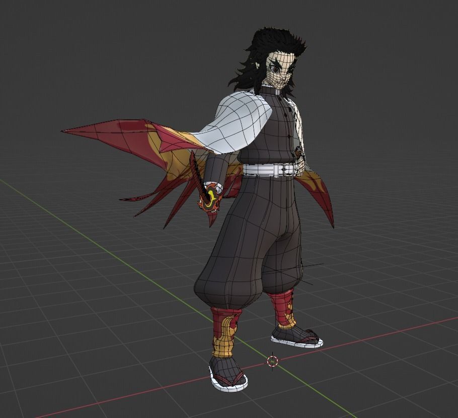 Kyojuro Rengoku - Demon Slayer 3D model_9