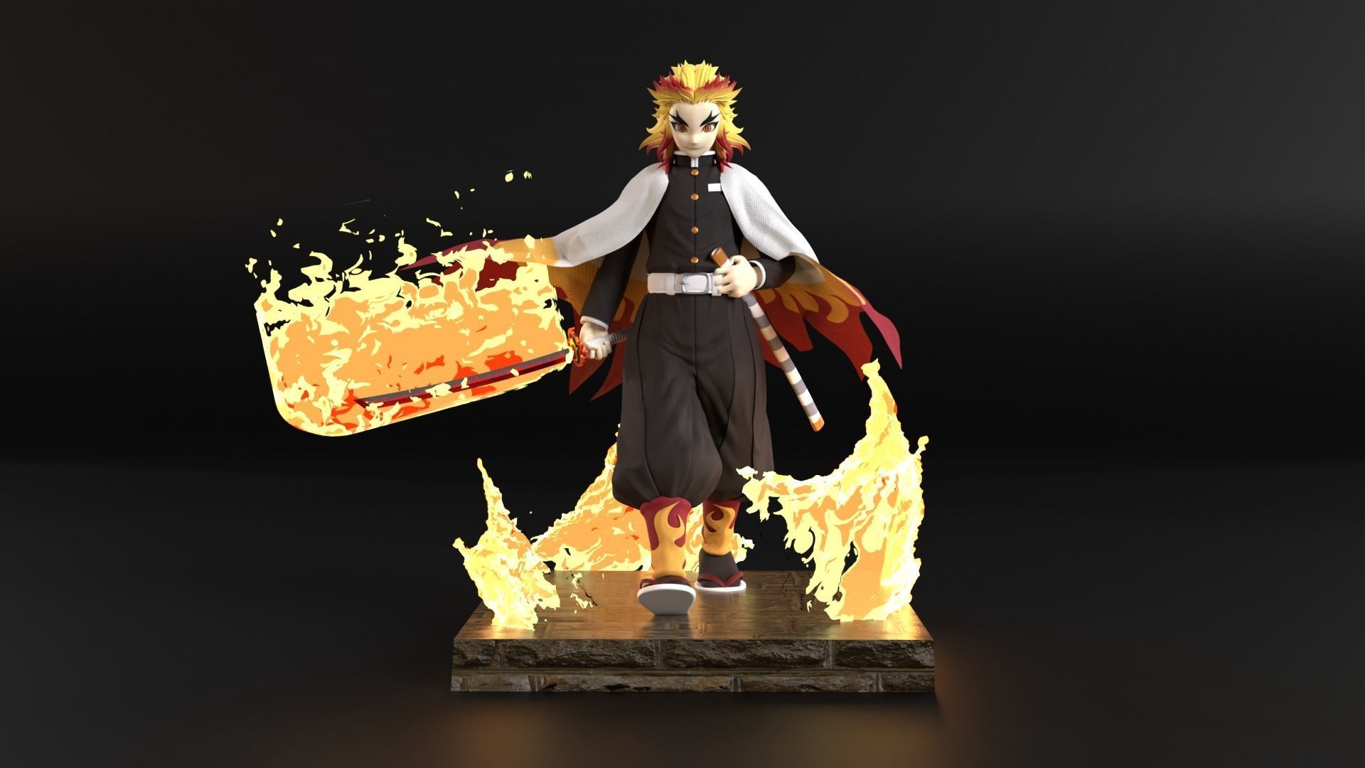 Kyojuro Rengoku - Demon Slayer 3D model_4