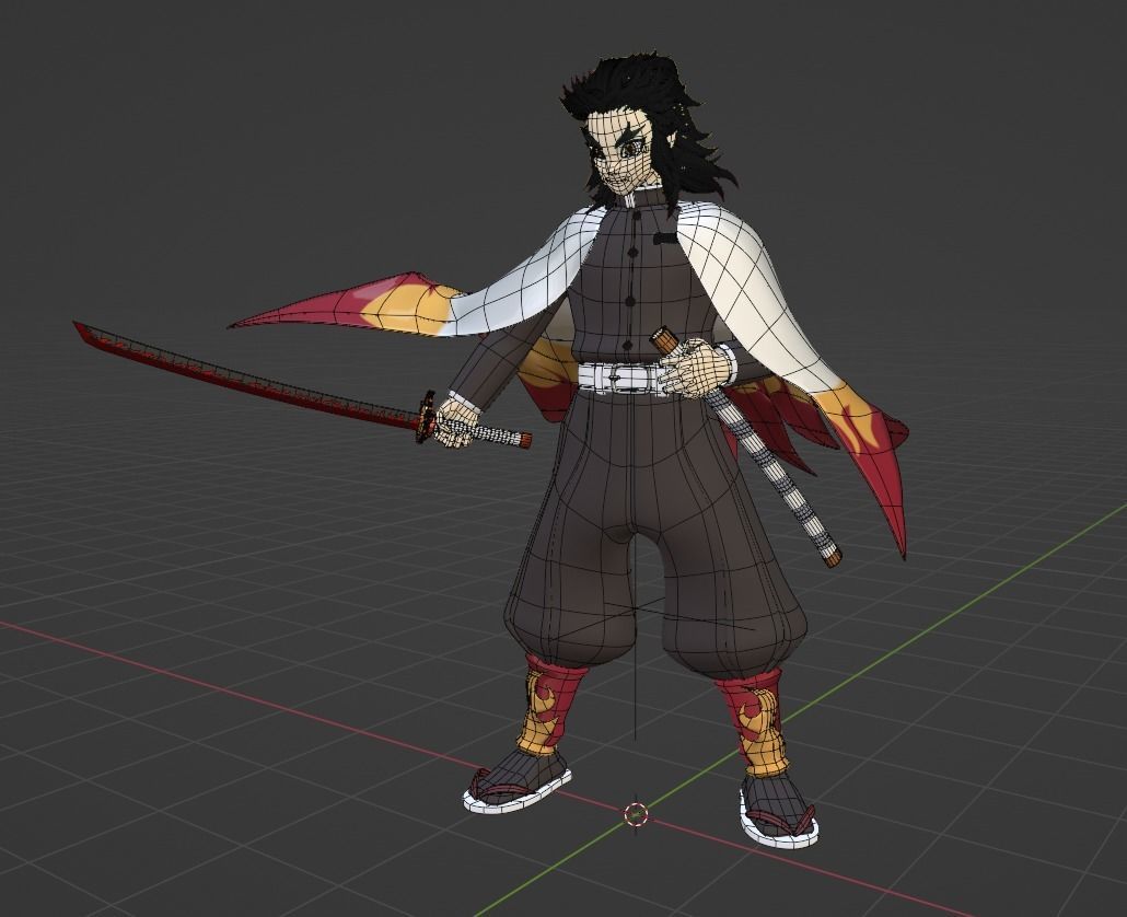 Kyojuro Rengoku - Demon Slayer 3D model_8