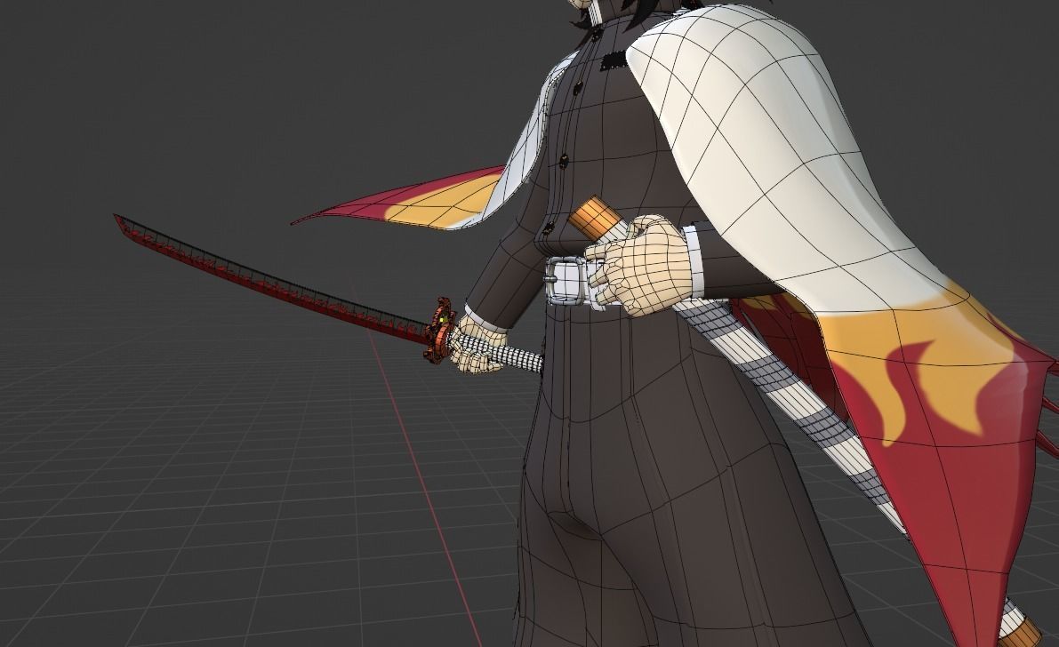 Kyojuro Rengoku - Demon Slayer 3D model_13