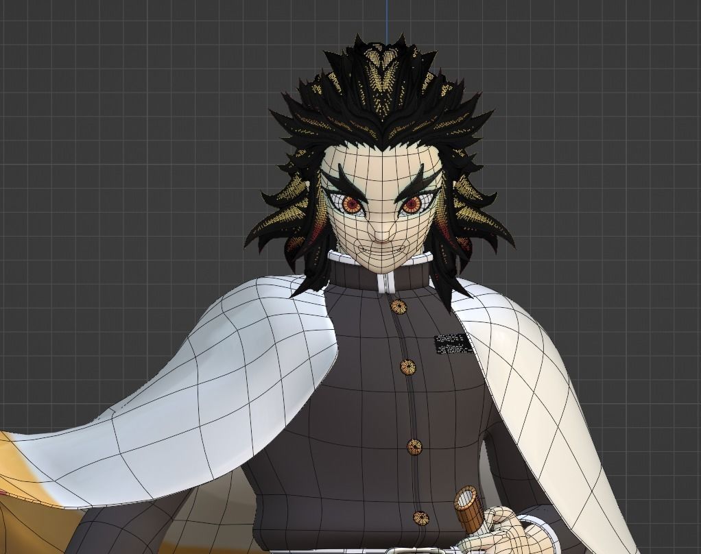 Kyojuro Rengoku - Demon Slayer 3D model_12