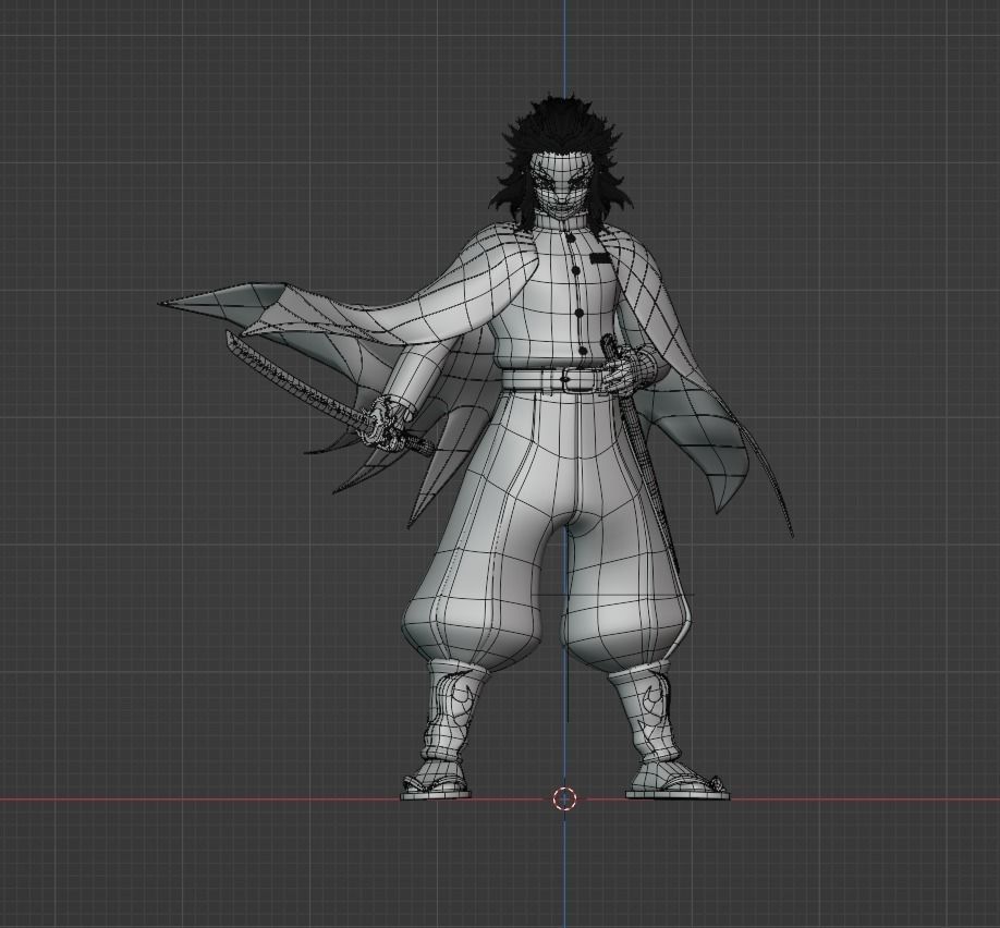 Kyojuro Rengoku - Demon Slayer 3D model_15