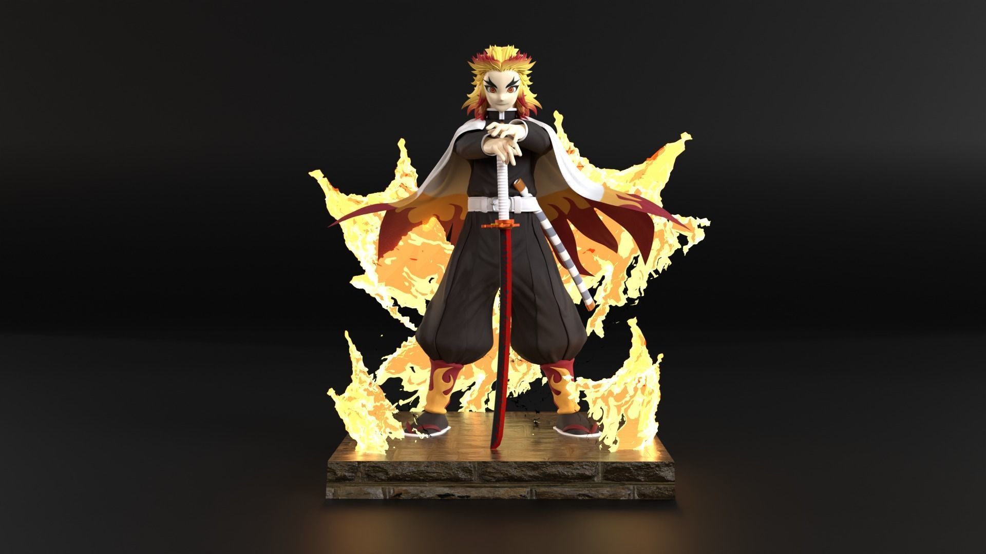 Kyojuro Rengoku - Demon Slayer 3D model_5