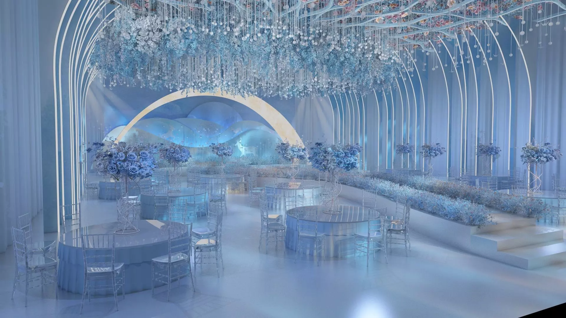 Wedding Banquet Hall 1 3D model