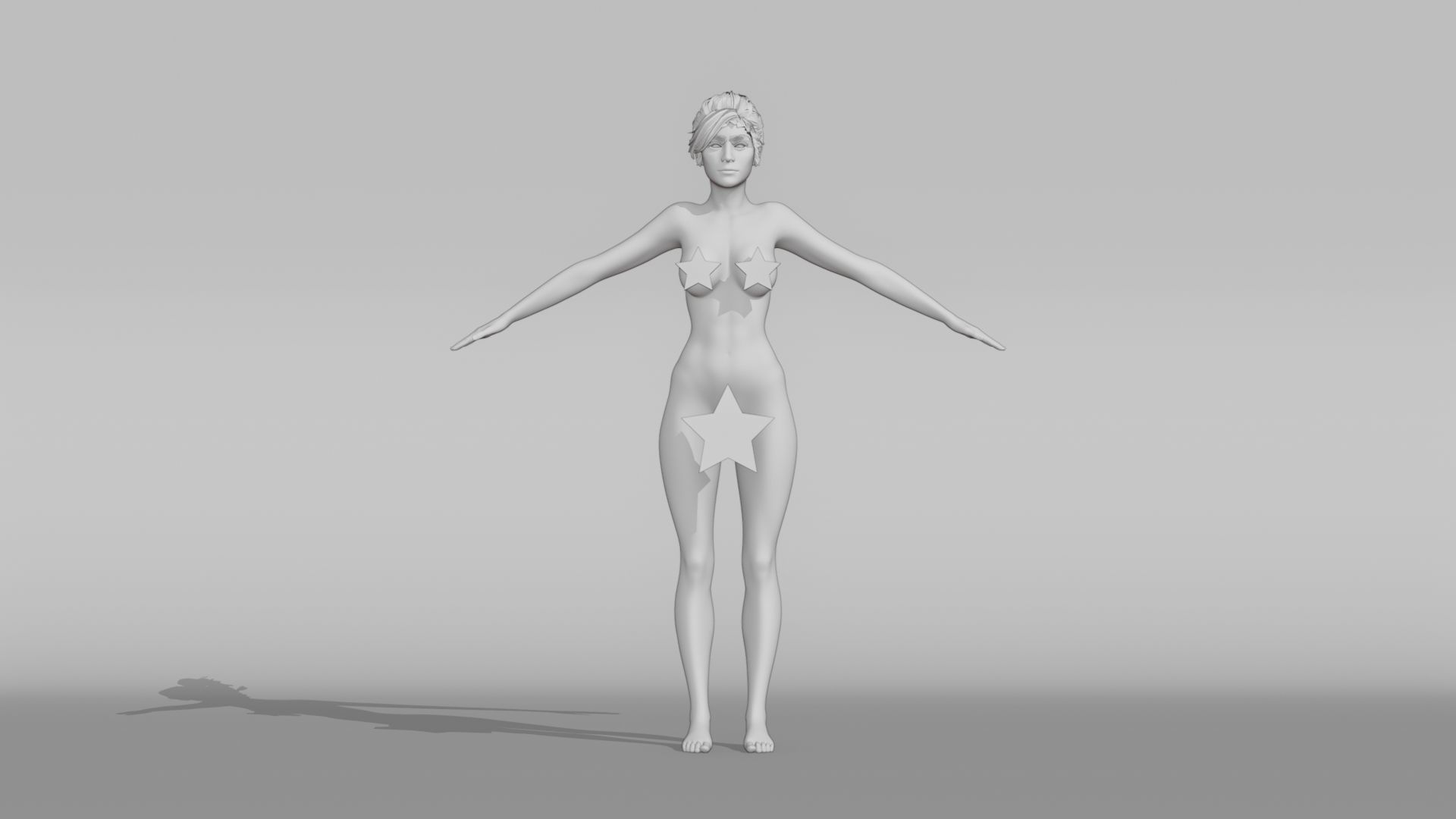 Realistic Female Character - Ashley 3D model_7
