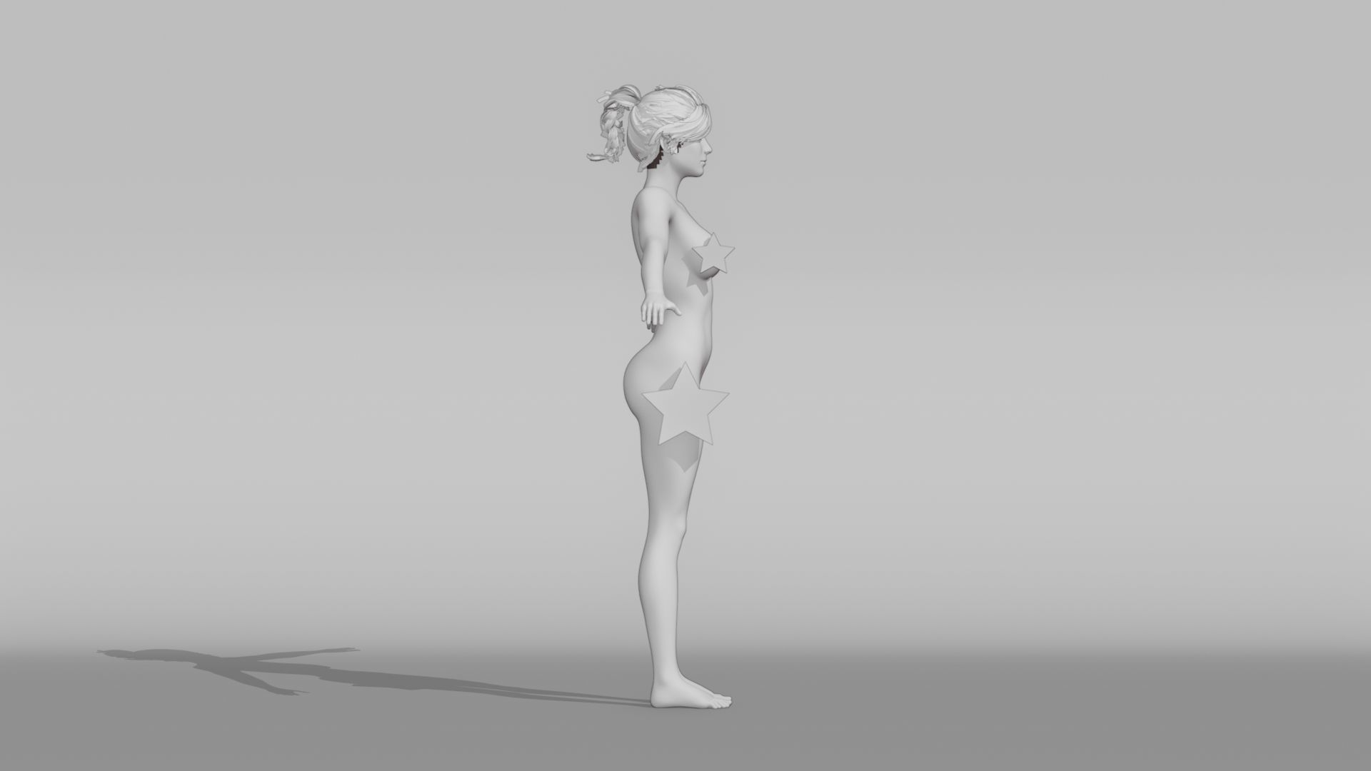 Realistic Female Character - Ashley 3D model_8