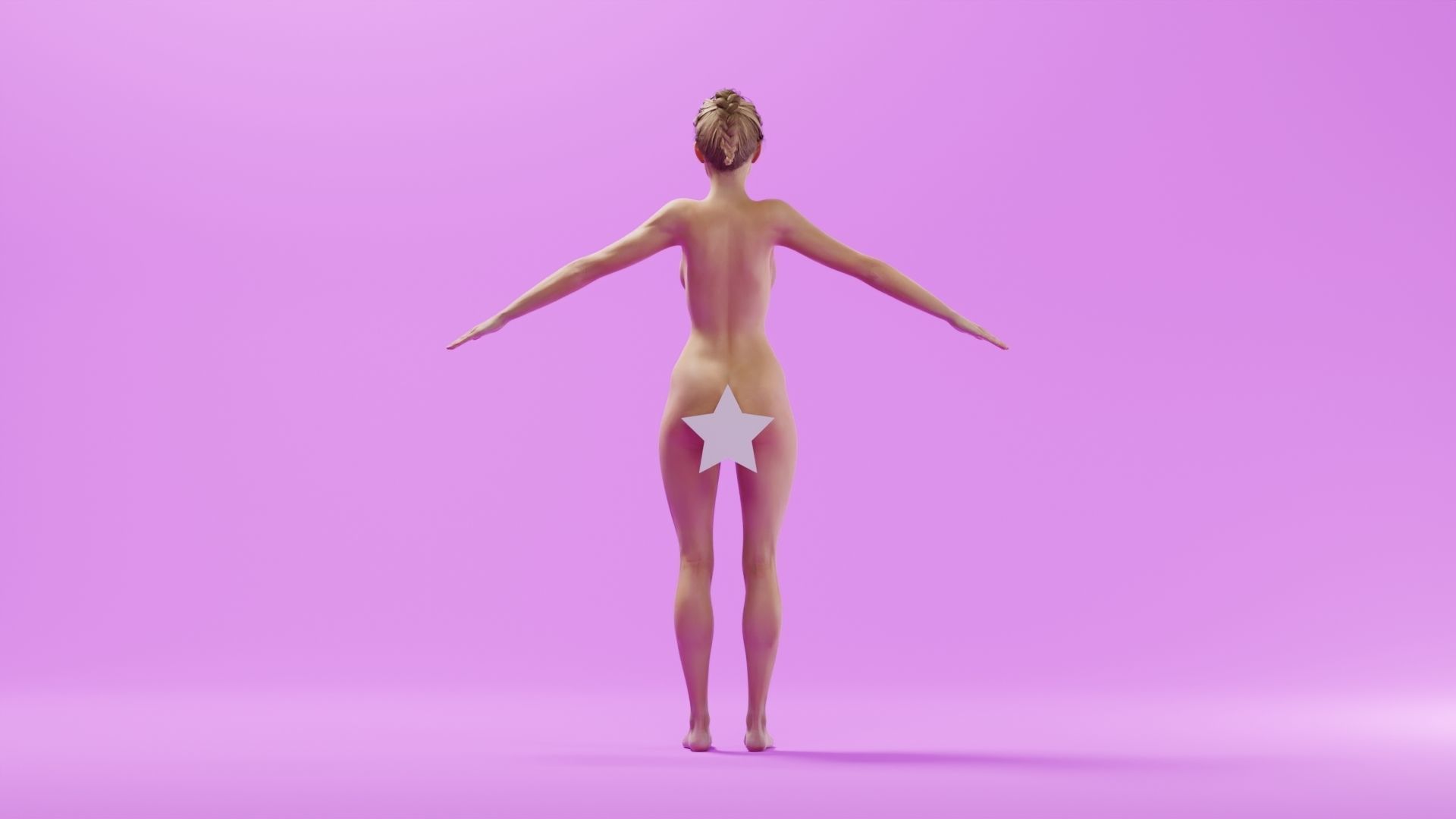 Realistic Female Character - Ashley 3D model_4