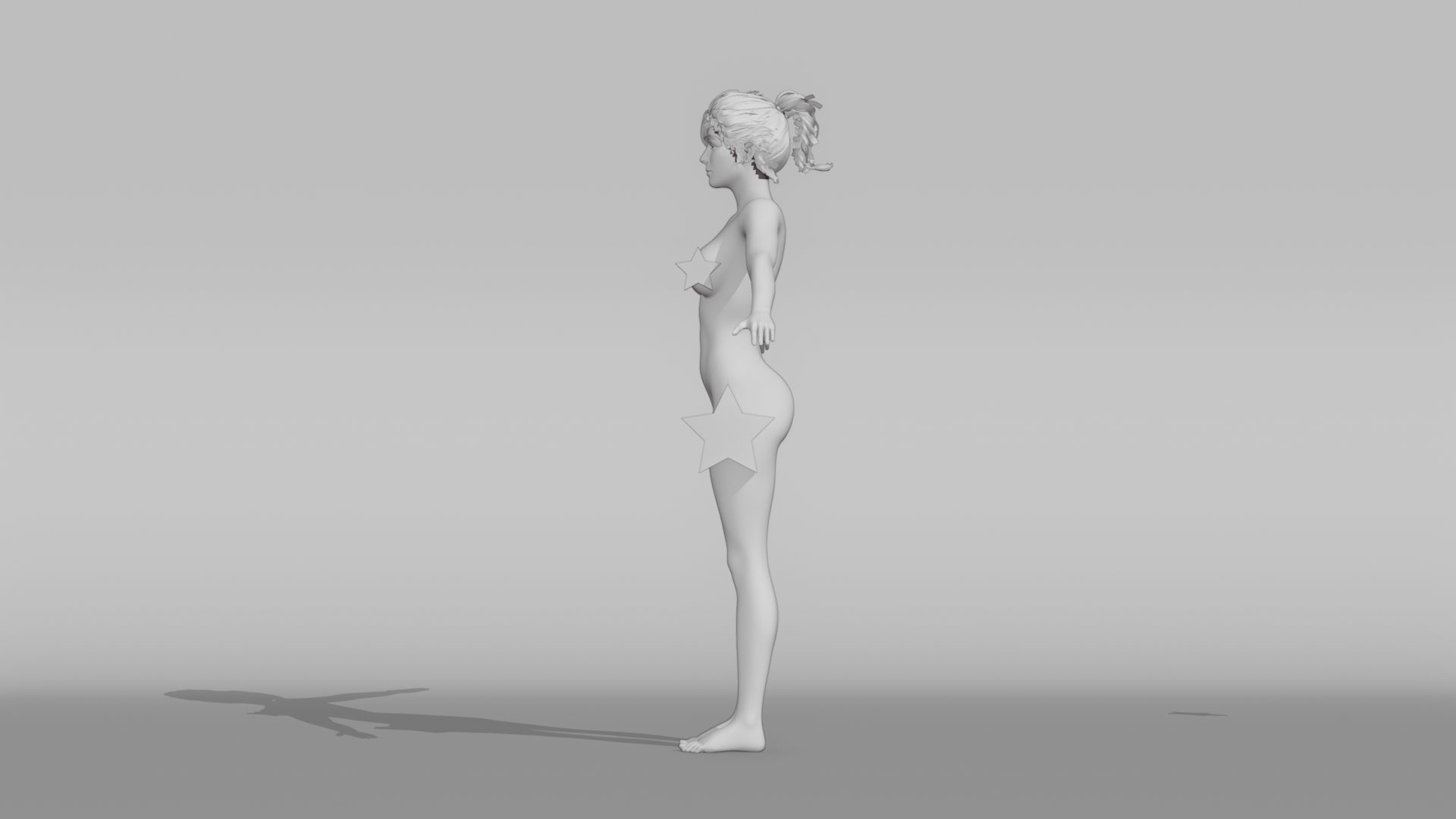 Realistic Female Character - Ashley 3D model_10